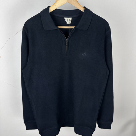 B. Marka selanik kumaş yarım fermuar laci sweatshirt