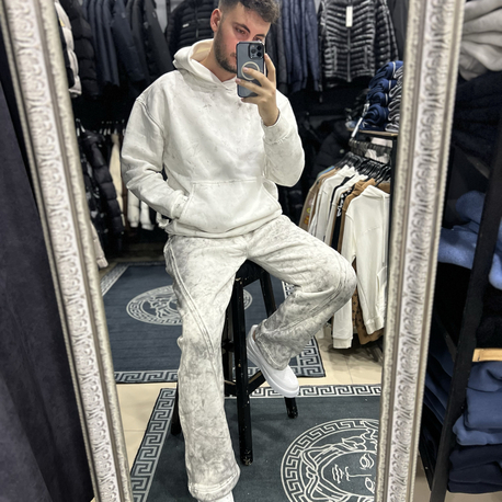 Oversize kesim şardonlu takım