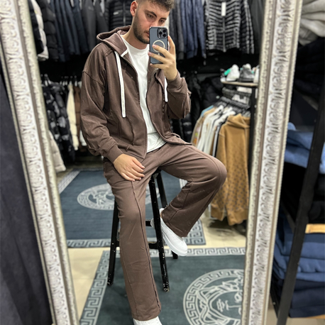 Hırkalı oversize takım