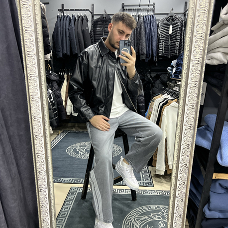 Oversize Deri Ceket