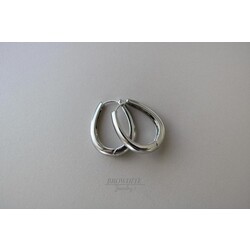 Silver Halka Küpe 