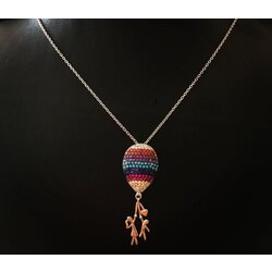 925 ayar gümüş balon model kolye