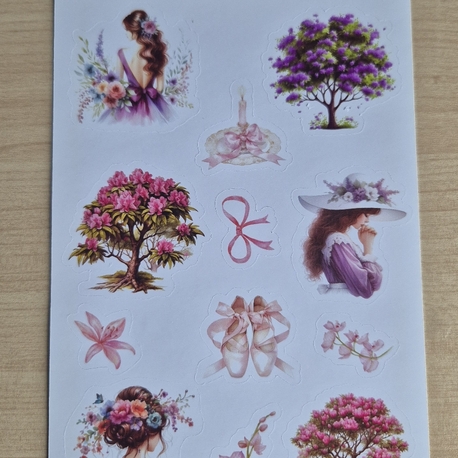 Mor Sticker Sayfası 