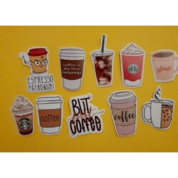 Kahve Sticker Seti