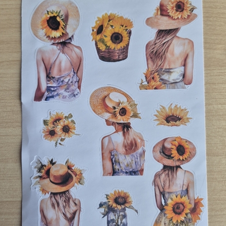 Ayçiçek Kızlar Sticker Sayfası 