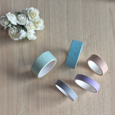 Düz Renk Washi Tape 