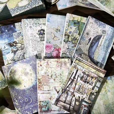 6 Sayfa Mavi Scrapbook 