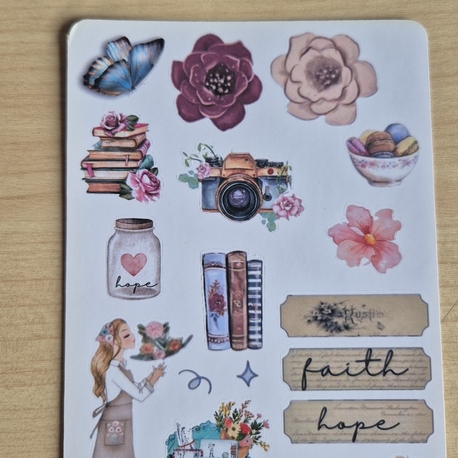 Vintage Sticker Sayfası 