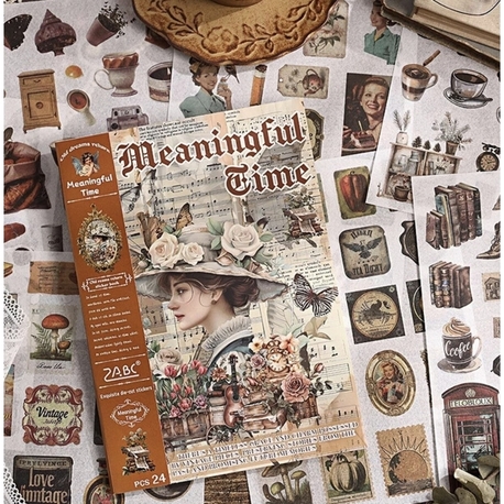 Meaningful Time Sticker Kitabı(Vintage)