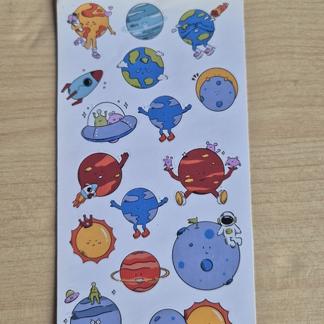 Gezegen Sticker Sayfası 