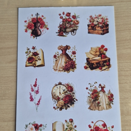 Kırmızı Sticker Sayfası