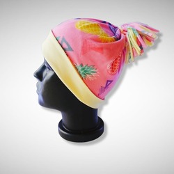 Ananas Desenli Bere/Şapka