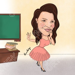 Öğretmenler gününe Özel Karikatür - Dijital Teslim