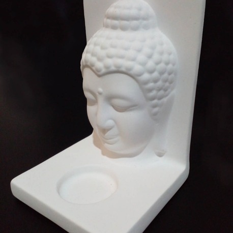 Beyaz Buda Tealight Mumluk (Orta Boy)