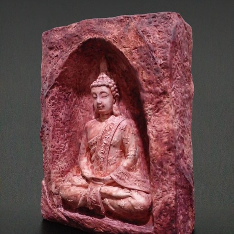 Lotus Pozisyonunda Meditasyon Yapan Buddha Mumluk