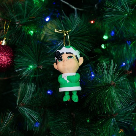 3D Baskı Noel Elf Yılbaşı Süsü ♂️ | El Yapımı Yeşil Figür