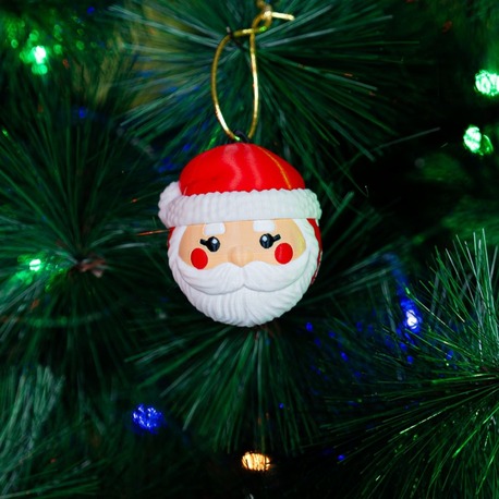 3D Baskı Noel Baba Yılbaşı Süsü | El Yapımı Yeni Yıl Ağacı Süsü | BUDISHA Design