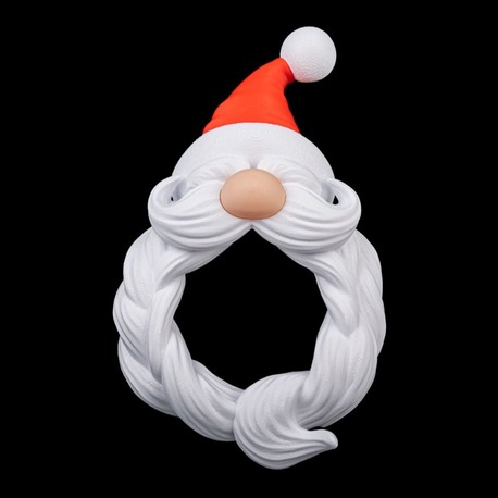 3D Noel Baba Kapı Çelengi — “Hoş Geldin” (Budisha)