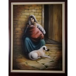 ana kucağı 65x85 çerçeveli