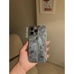 Siyah Mermer Desenli İnce Telefon Kabı