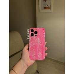 Pembe Mermer Desenli İnce Telefon Kabı