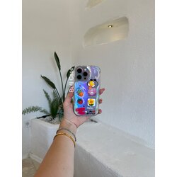 Renkli Çilekli Parlak Telefon Kılıfı