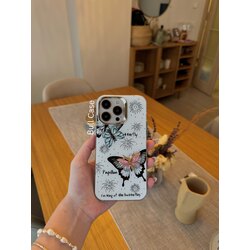 Dönen Kelebekli Rengarenk Kelebek Desenli Telefon Kabı