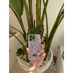 Swarovski Taşlı Mor Telefon Kabı