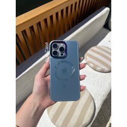 Mag Safe Cam Lansman Mavi Telefon Kabı