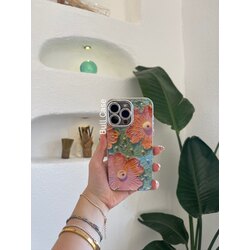 Çiçekli Parlak Telefon Kabı