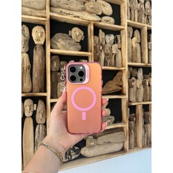 Turuncu Hologramlı Mag Safe'li Telefon Kabı