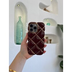 Baklavalı Kırmızı Parlak Telefon Kabı