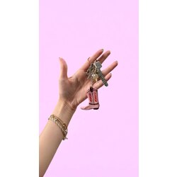 cowboy boots keychain