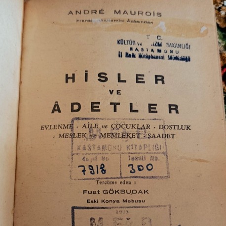 HİSLER VE ADETLER