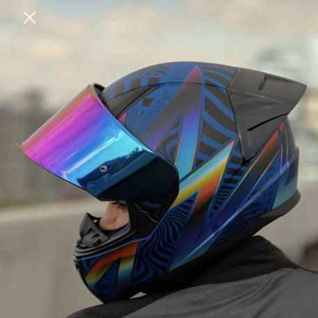 LS2 RAPID 2 RACE OPTIK MAT MAVI-MOR KASK