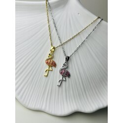 Flamingo çelik kolye *