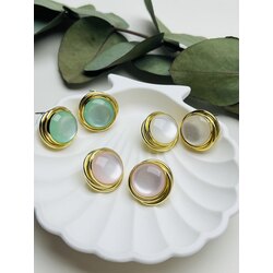 Opal taşlı ithal seri küpe *