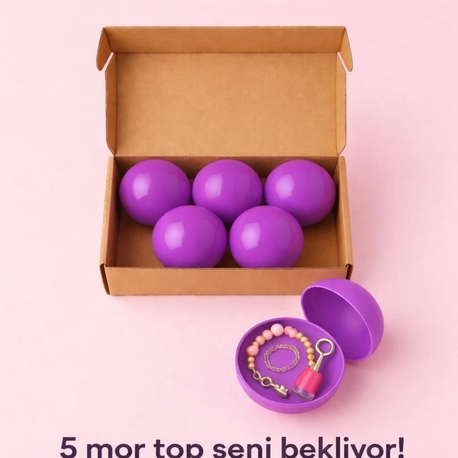 5'li Mor Top