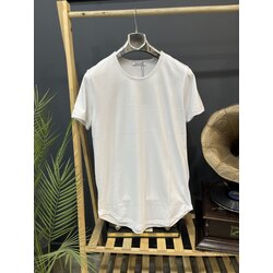 Beyaz Slimfir Keskik Yaka Oval Kesim