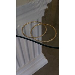 En büyük boy halka küpe gold renk