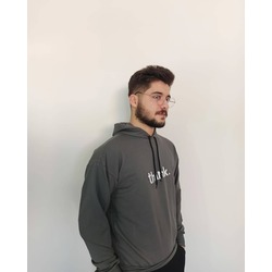 THINK Baskılı Unisex Oversized Sweatshirt