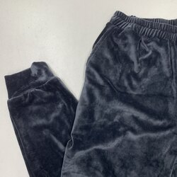 antrasit mavi eşofman altı pamuklu kadife