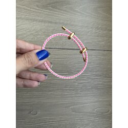 Fuşya neon sarı kordon bileklik