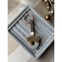 Mickey tarçın taşlı anahtarlık çanta charmı