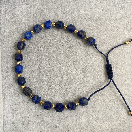Lapis Lazuli Doğaltaş bileklik küp kesim