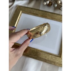 Dövme gold orta kalın kelepçe bileklik