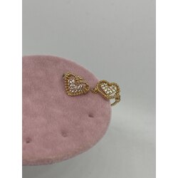 Taş Detaylı Kalpli Earcuff