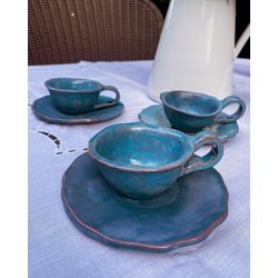 Mavi vintage fincan