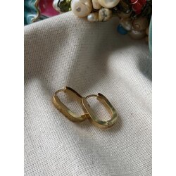 ÇELİK OVAL KÜPE 