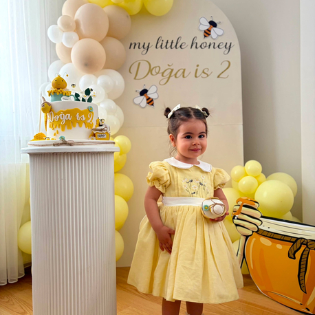 Papatya nakışlı elbise 